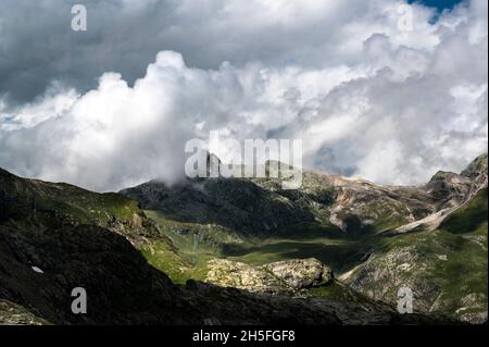 Grevasalvas in der Perle. Sils im Engadin/Segl am 02.08.21. Stockfoto