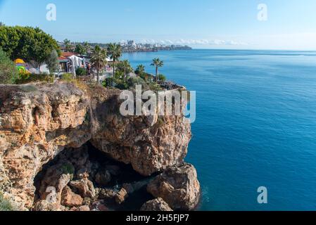 Kaleiçi, Antalya Luftaufnahme. Stockfoto