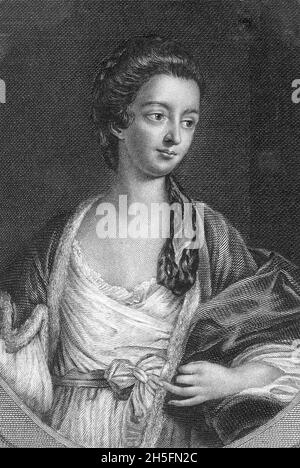 ELIZABETH PIERREPONT (1721-1788), geborene Chudleigh. Englische Adlige, Herzogin von Kingston-upon-Hull. Stockfoto