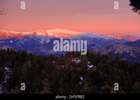 Col de Bleine, Parc regional des Prealpes d'Azur, Alpes-Maritimes, 06, PACA Stockfoto