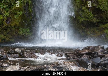 Dawson Falls Mount Taranaki, New Plymouth, Neuseeland Stockfoto