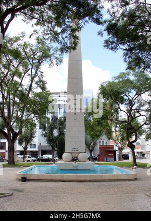 Peninsula War Comemoration Obelisk, 1810-1811 Torres Vedras Defence Lines, Torres Vedras, Portugal Stockfoto