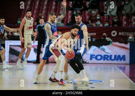 Venedig, Italien. November 2021. Austin Daye (Umana Reyer Venezia) während Umana Reyer Venezia gegen Buducnost Voli Podgorica, Basketball EuroCup Championship in Venedig, Italien, November 09 2021 Quelle: Independent Photo Agency/Alamy Live News Stockfoto