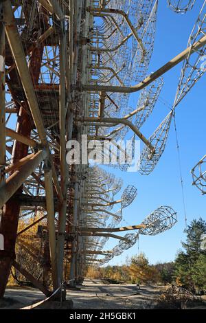 Duga Radar Early Warning Site in der Ukraine Stockfoto