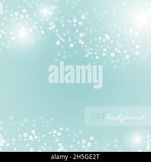 Weicher und magischer Hintergrund mit Lichteffekten. Vektorgrafik, flaches Design Stock Vektor