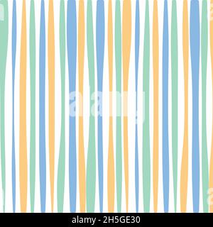 Farbenfrohes, abstraktes Linienmuster. Welliger Hintergrund. Vektorgrafik, flaches Design Stock Vektor