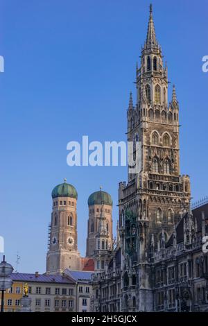 22. Mai 2019 München, Deutschland - Neues Rathaus Stockfoto