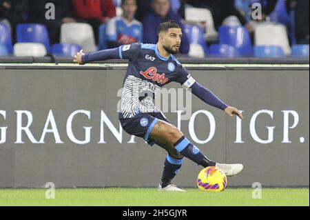 Neapel, Italien. November 2021. 24 Lorenzo Insigne während des SSC Napoli gegen Hellas Verona FC, italienische Fußballserie A Spiel in Neapel, Italien, November 07 2021 Quelle: Independent Photo Agency/Alamy Live News Stockfoto