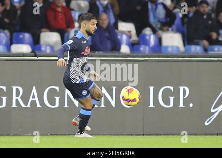 Neapel, Italien. November 2021. 24 Lorenzo Insigne während des SSC Napoli gegen Hellas Verona FC, italienische Fußballserie A Spiel in Neapel, Italien, November 07 2021 Quelle: Independent Photo Agency/Alamy Live News Stockfoto