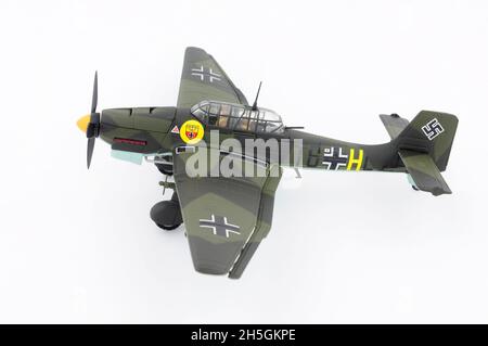 Corgi Aviation Archiv Sammlung Druckguss Metall Stuka Dive Bomber 1/72 Modell Display Flugzeug Stockfoto