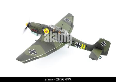 Corgi Aviation Archiv Sammlung Druckguss Metall Stuka Dive Bomber 1/72 Modell Display Flugzeug Stockfoto