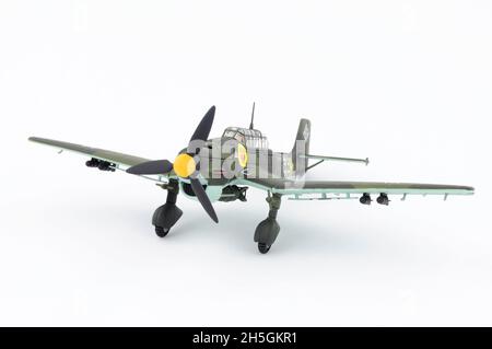 Corgi Aviation Archiv Sammlung Druckguss Metall Stuka Dive Bomber 1/72 Modell Display Flugzeug Stockfoto