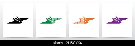 Leiter in das Letter Logo Design I Stock Vektor