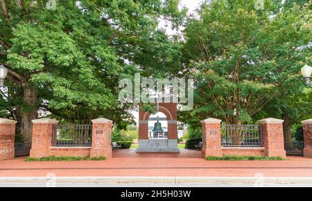 Clemson, SC - 17. September 2021: Der Carillon Garden auf dem Campus der Clemson University Stockfoto