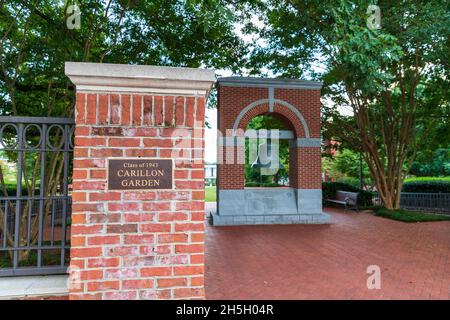 Clemson, SC - 17. September 2021: Der Carillon Garden auf dem Campus der Clemson University Stockfoto