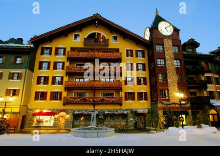 FRANKREICH, SAVOY ( 73 ), BOURG SAINT MAURICE, SKIGEBIET LES ARCS 1950 Stockfoto