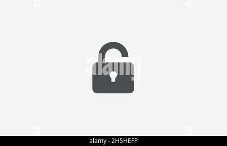 Logo-Design mit Schloss-Vektor Stock Vektor