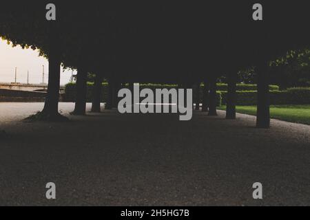 20. Mai 2019 Dresden, Deutschland - Japanisches Palais, das Gebäude und der formale Garten Stockfoto