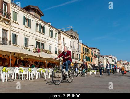 Corso del Popolo, Chioggia, Venedig, Italien Stockfoto