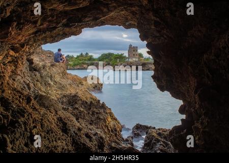 Schöne Aussicht auf das historische Schloss von Cabarroca in der Provinz Matanzas, Kuba Stockfoto