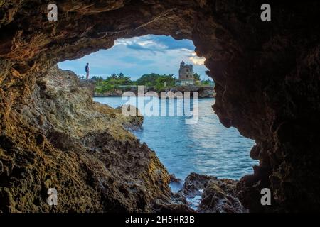 Schöne Aussicht auf das historische Schloss von Cabarroca in der Provinz Matanzas, Kuba Stockfoto