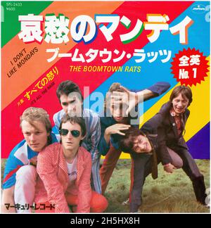 Vintage Single Record Cover - Boomtown Rats, die - Ich mag Montag nicht - Japan - 1979 Stockfoto