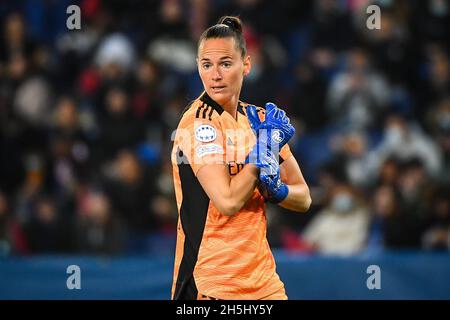 Paris, Frankreich - 9. November 2021, Meline GERARD von Real Madrid während der UEFA Women's Champions League, des Fußballspiels der Gruppe B zwischen Paris Saint-Germain und Real Madrid am 9. November 2021 im Stadion Parc des Princes in Paris, Frankreich - Foto Matthieu Mirville / DPPI Stockfoto