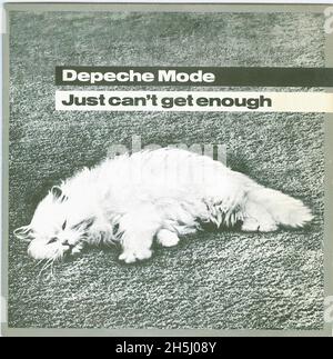 Vintage Single Record Cover - Depeche Mode - 2 - kann einfach nicht genug bekommen - UK - 1981 02 Stockfoto