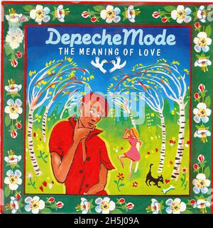 Vintage Single-Cover - Depeche Mode - 3 - The Meaning of Love - D - 1982 01 Stockfoto