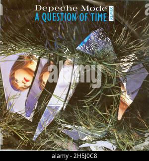 Vintage Single Record Cover - Depeche Mode - 10 - Eine Frage der Zeit - D - 1986 02 Stockfoto