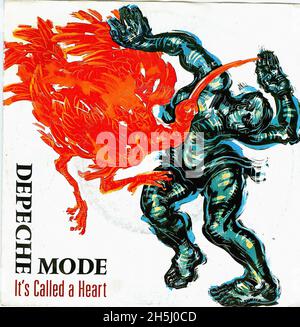 Vintage Single Record Cover - Depeche Mode - 9 - IT's Called A Heart - D - 1985 02 Stockfoto