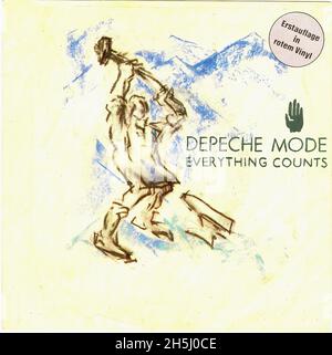 Vintage Single Record Cover - Depeche Mode - Everything Counts - D - 1983 01 Stockfoto