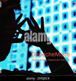 Vintage Single Record Cover - Depeche Mode - World in My Eyes - D - 1990 02 Stockfoto