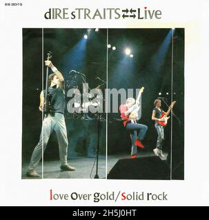 Vintage Single Album Cover - Dire Straits - Love Over Gold , live - D - 1984 Stockfoto