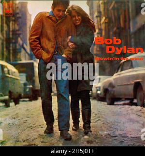 Vintage Single Record Cover - Dylan, Bob - Blowin' in The Wind - EP - F - 1963 Stockfoto
