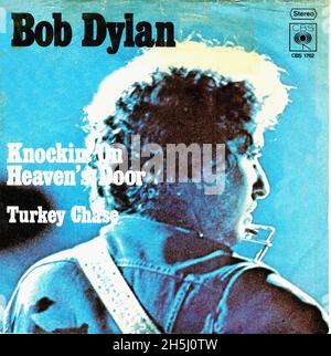 Vintage Single Record Cover - Dylan, Bob - Knockin' On Heavens Door - D - 1973 Stockfoto