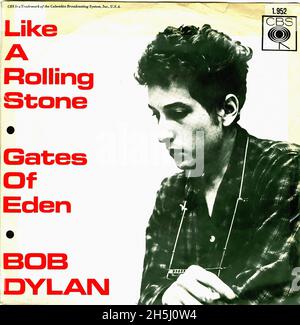 Vintage Single Album Cover - Dylan, Bob - Like A Rolling Stone - D - 1965 Stockfoto
