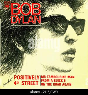 Vintage Single Record Cover - Dylan, Bob - Positively 4th Street - EP - F - 1965 02 Stockfoto