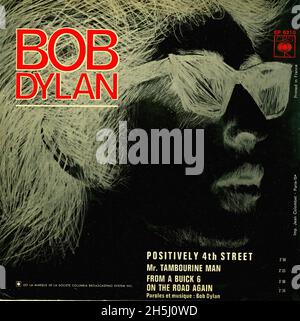 Vintage Single Record Cover - Dylan, Bob - Positively 4th Street - EP - F - 1965 01 Stockfoto