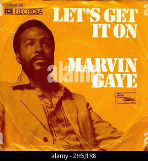 Vintage Single Record Cover - Gaye, Marvin - Let's Get IT On - D - 1973 01 Stockfoto