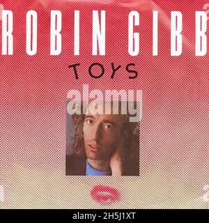 Vintage Single Record Cover - Gibb, Robin - Toys - D - 1986 02 Stockfoto