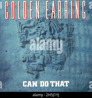 Vintage Single Record Cover - Golden Earring - kann das - D - 1989 Stockfoto