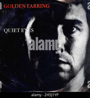 Vintage Single Record Cover - Golden Earring - Quiet Eyes - NL - 1986 Stockfoto