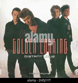 Vintage Single Record Cover - Golden Earring - Distant Love - NL - 1989 Stockfoto