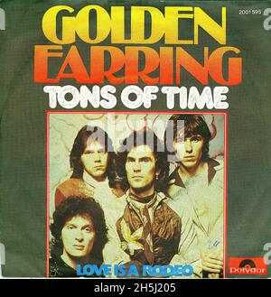 Vintage Single Record Cover - Golden Earring - Tonnen von Zeit - D - 1975 Stockfoto