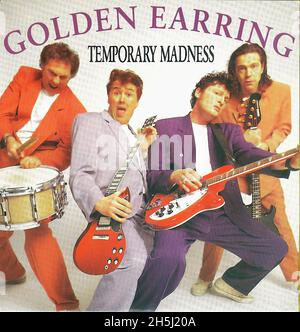 Vintage Single Record Cover - Golden Earring - Temporary Madness - NL - 1991 Stockfoto