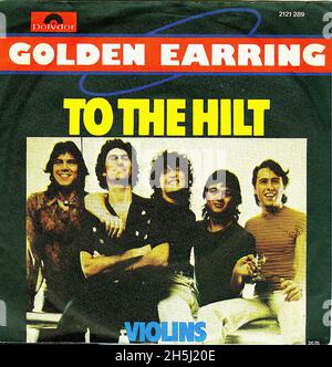 Vintage Single Record Cover - Golden Earring - To the Hilt - D - 1976 Stockfoto