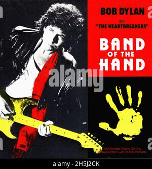 Vintage Single Album Cover - Heartbreakers, The & Dylan, Bob - Band of the Hand - Maxi- UK - 1986 Stockfoto