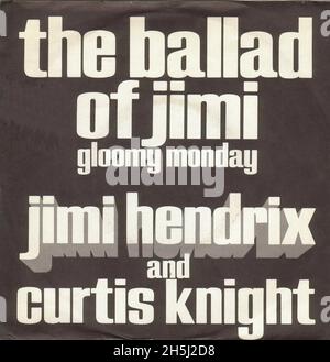 Vintage Single Record Cover - Hendrix, Jimi -C.Knight-Ballad of..1967 Stockfoto