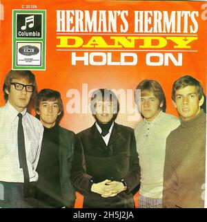 Vintage Single Record Cover - Herman's Hermits - Dandy - D - 1966 Stockfoto